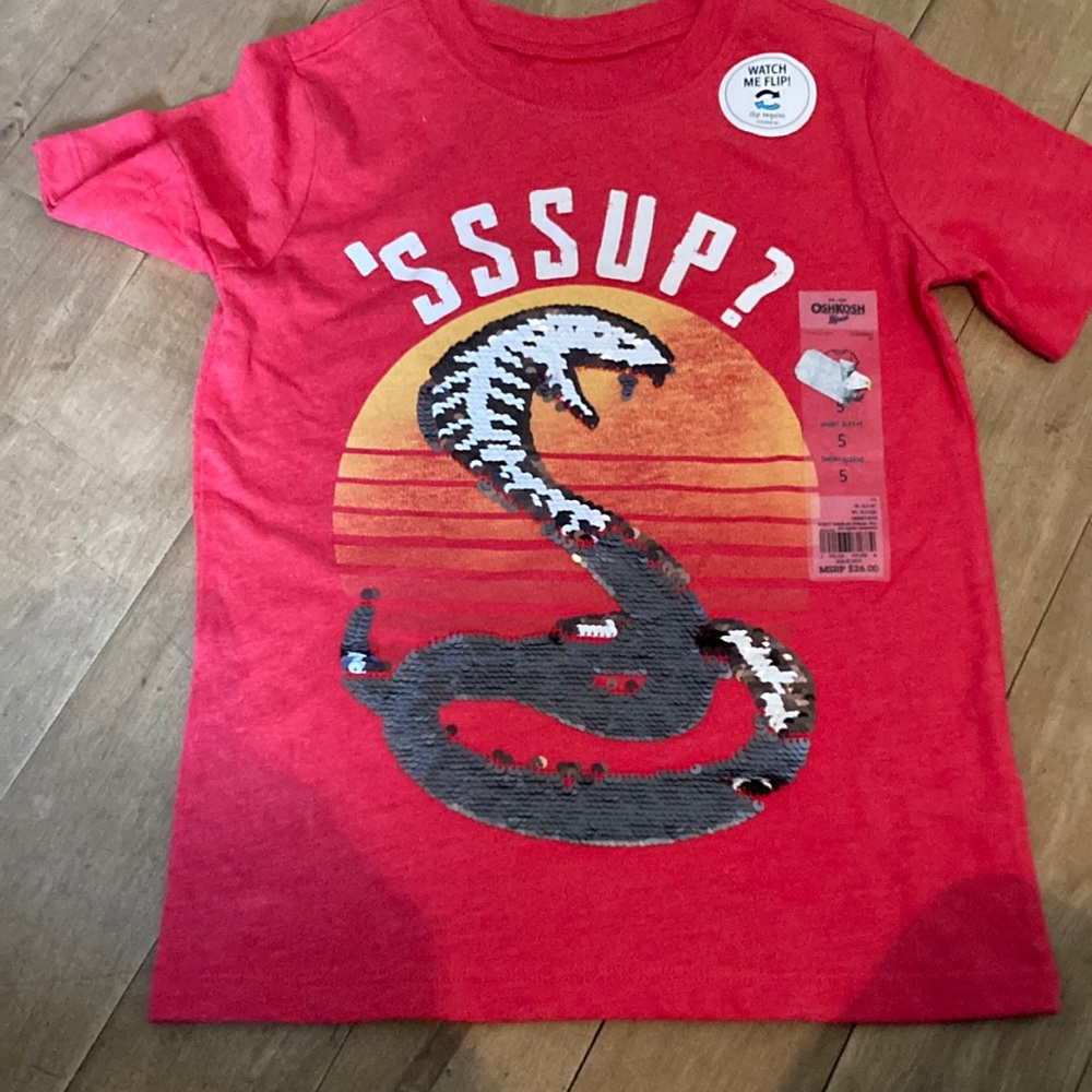 Sequins shirt nwt snake size 5